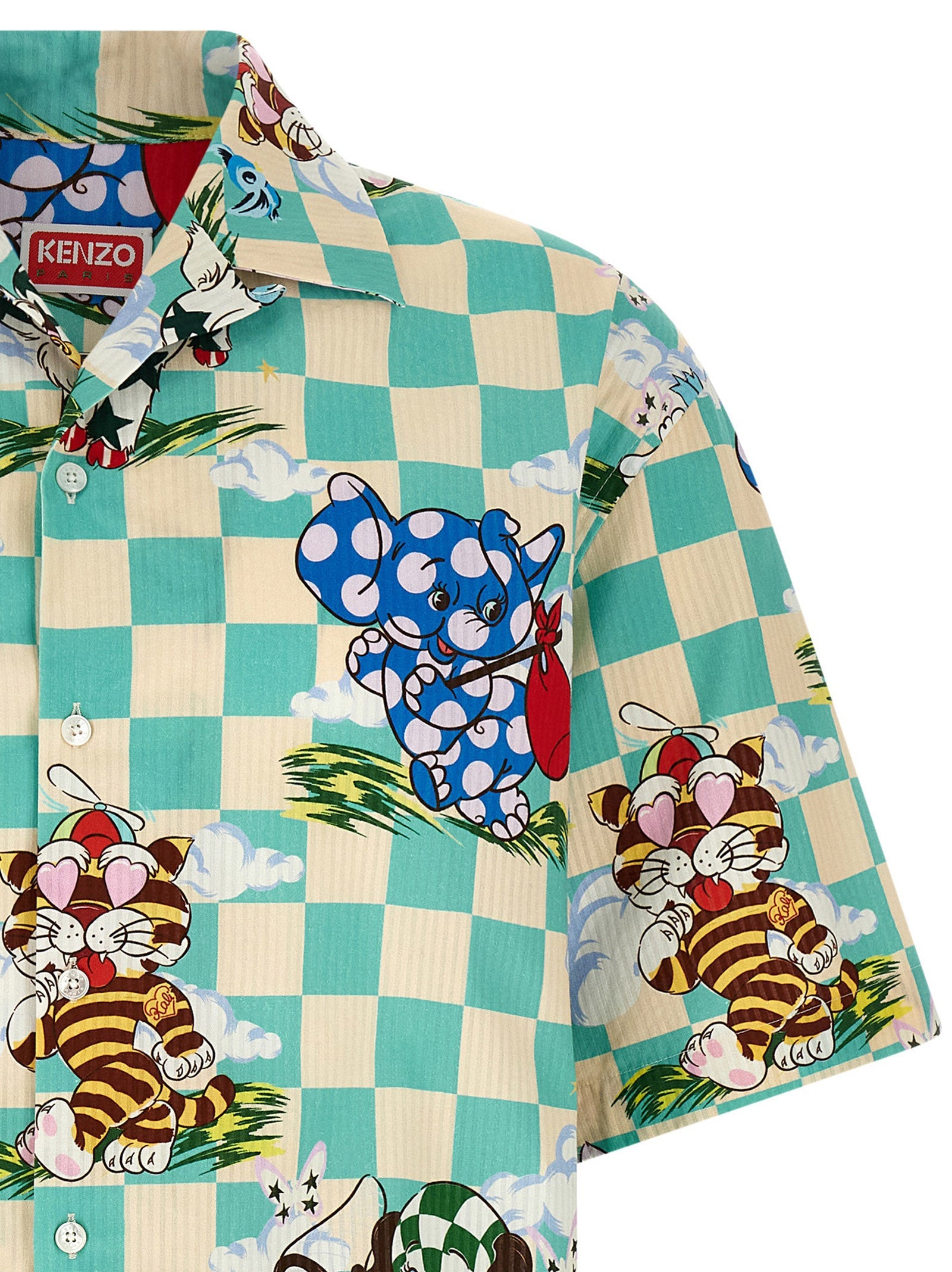 Kenzo Multicolor Cotton Blouse