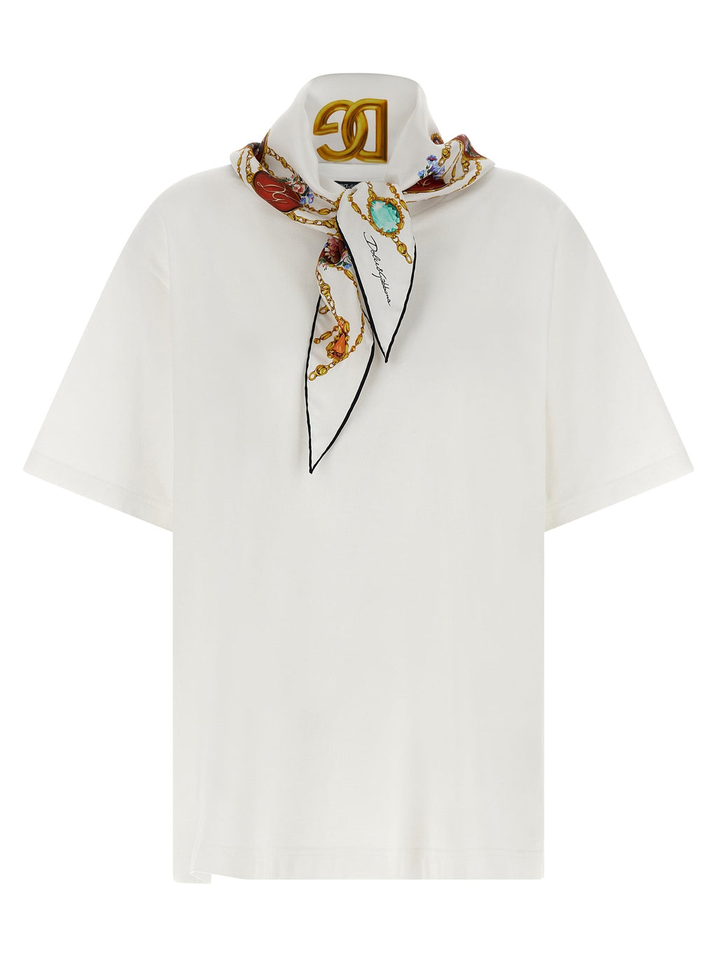 Dolce & Gabbana White Cotton T-Shirt