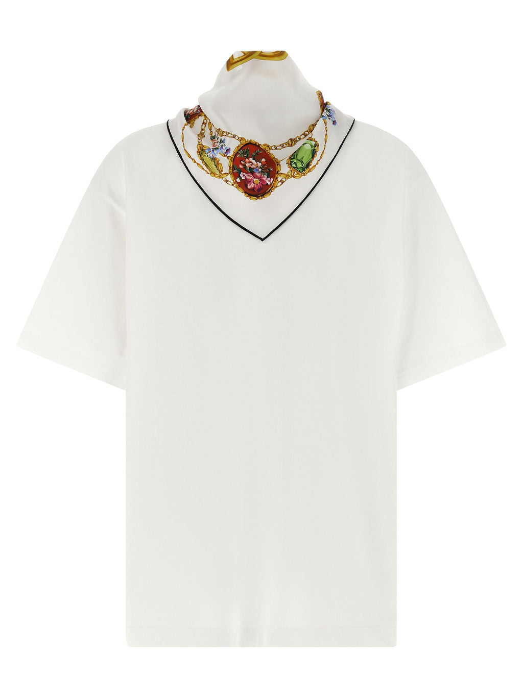 Dolce & Gabbana White Cotton T-Shirt