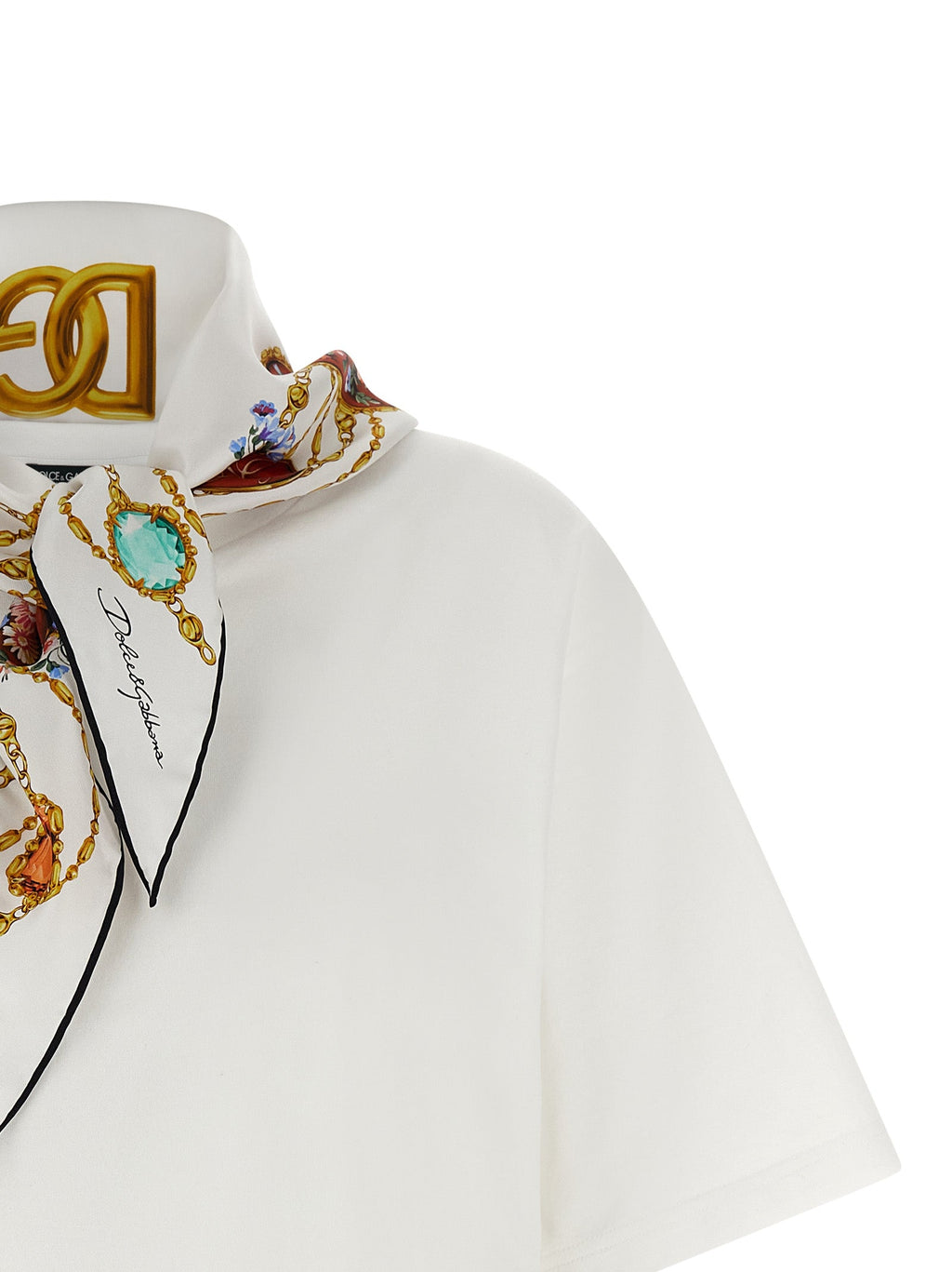 Dolce & Gabbana White Cotton T-Shirt