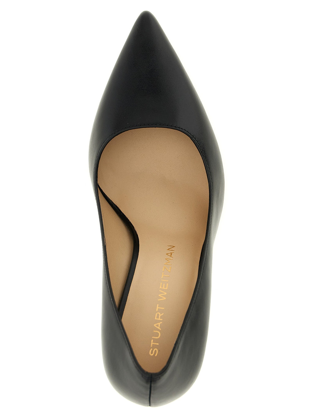 Stuart Weitzman Black Calfskin High Heel Pumps
