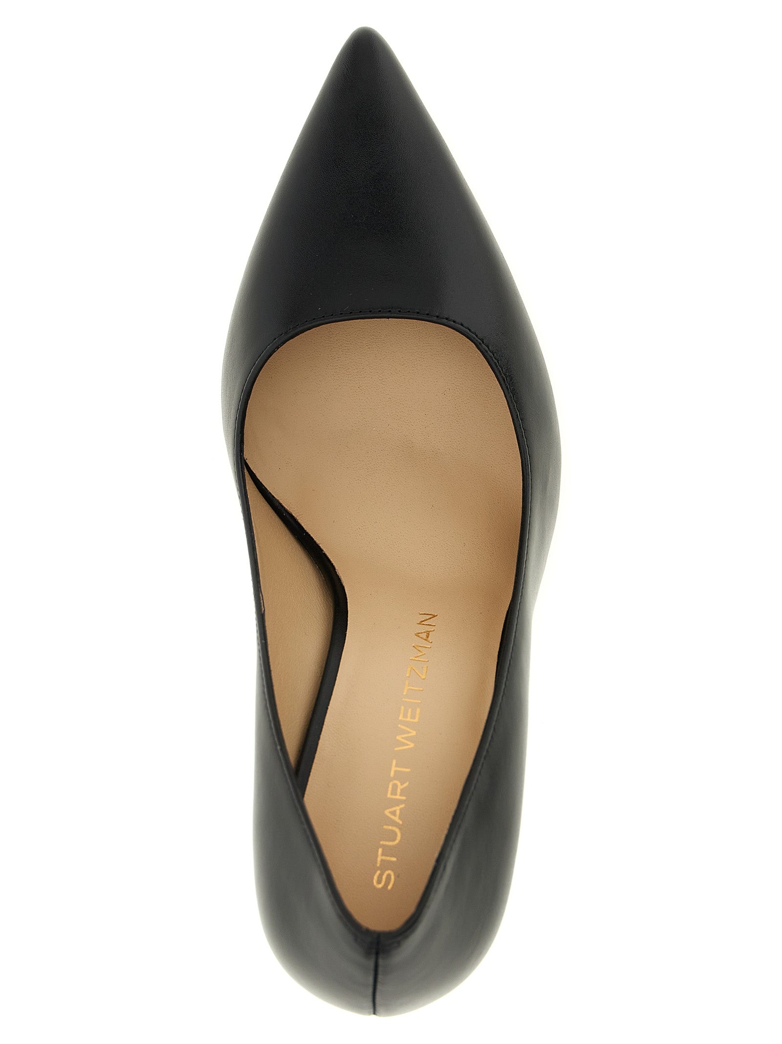 Stuart Weitzman Black Calfskin High Heel Pumps