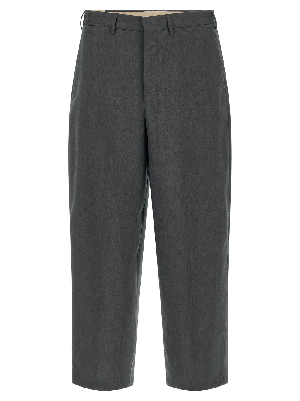 PT Torino Gray Virgin Wool Dress Pants