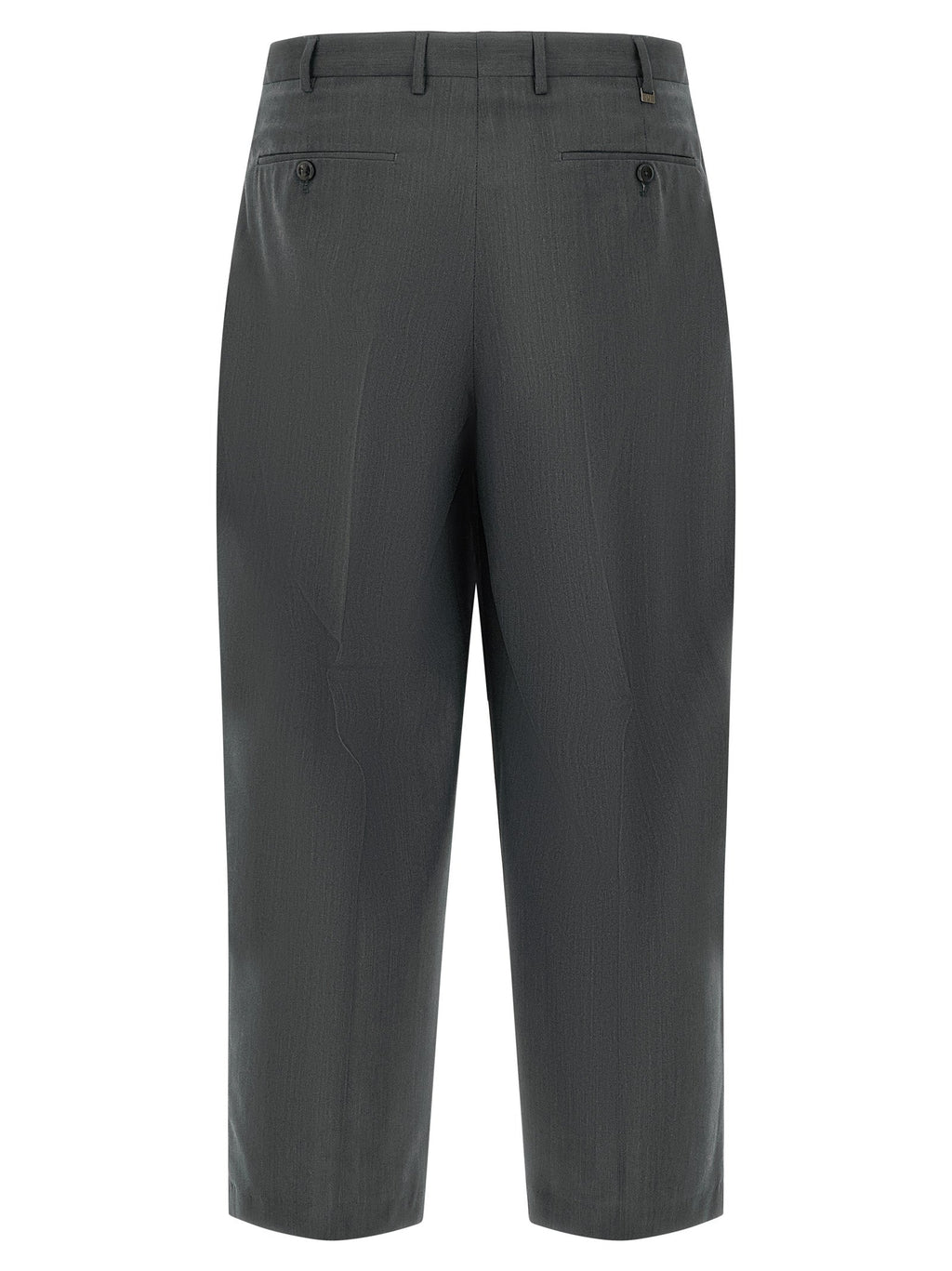 PT Torino Gray Virgin Wool Dress Pants