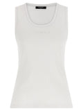 Balmain White Cotton Tank Tops