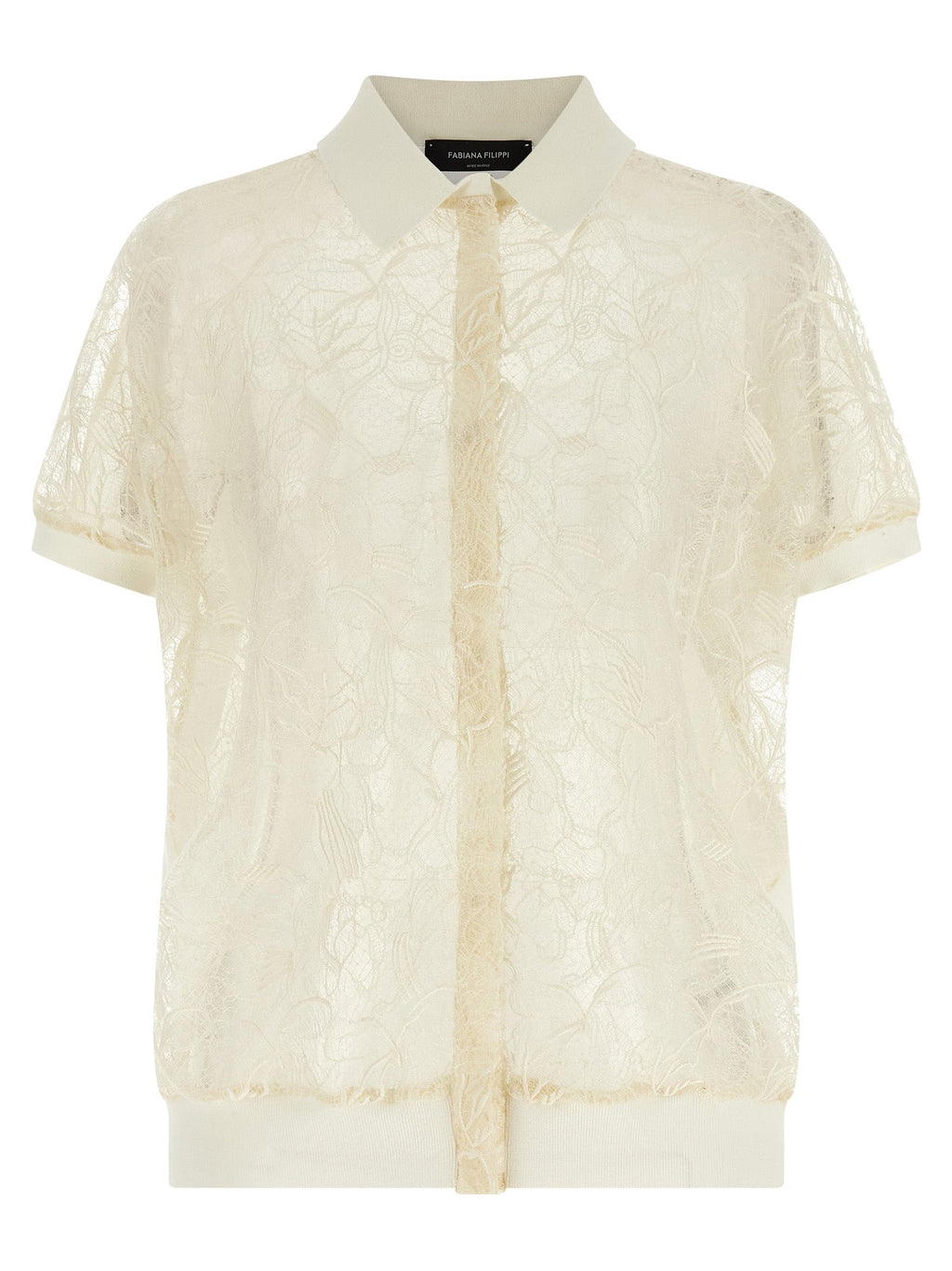 Fabiana Filippi Beige Silk Cardigan