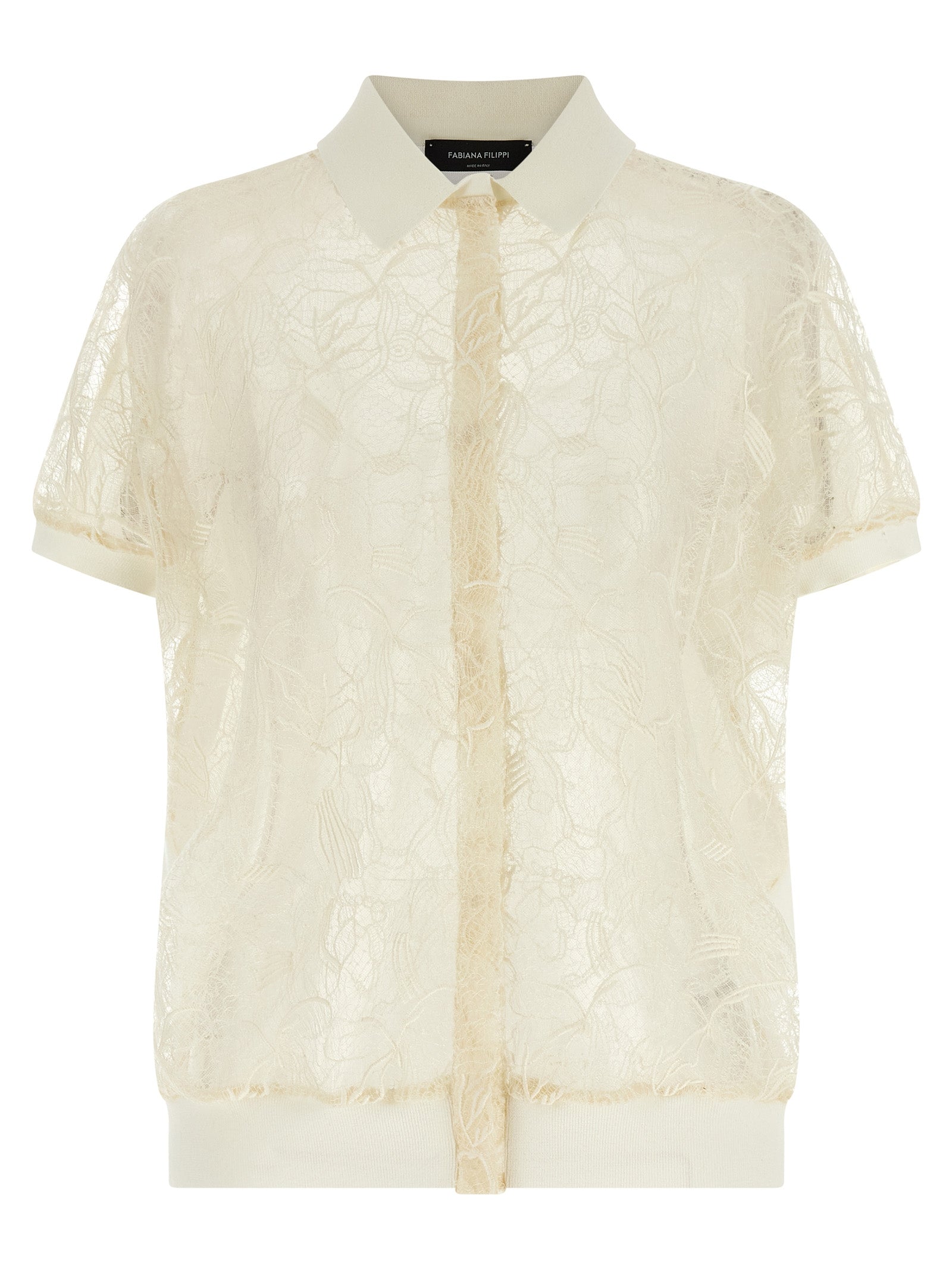 Fabiana Filippi Beige Silk Cardigan