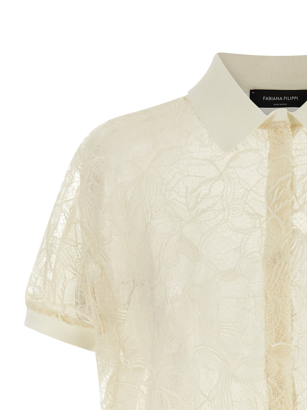 Fabiana Filippi Beige Silk Cardigan
