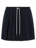 Thom Browne Blue Wool Long Skirt