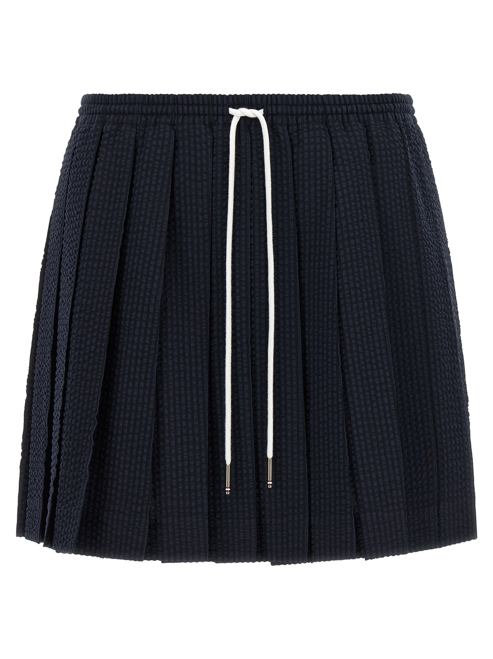 Thom Browne Blue Wool Long Skirt