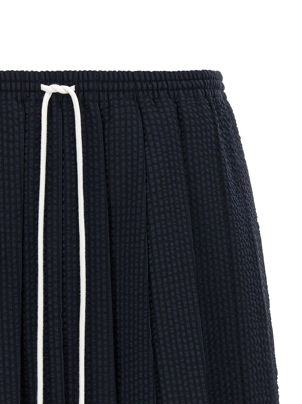 Thom Browne Blue Wool Long Skirt