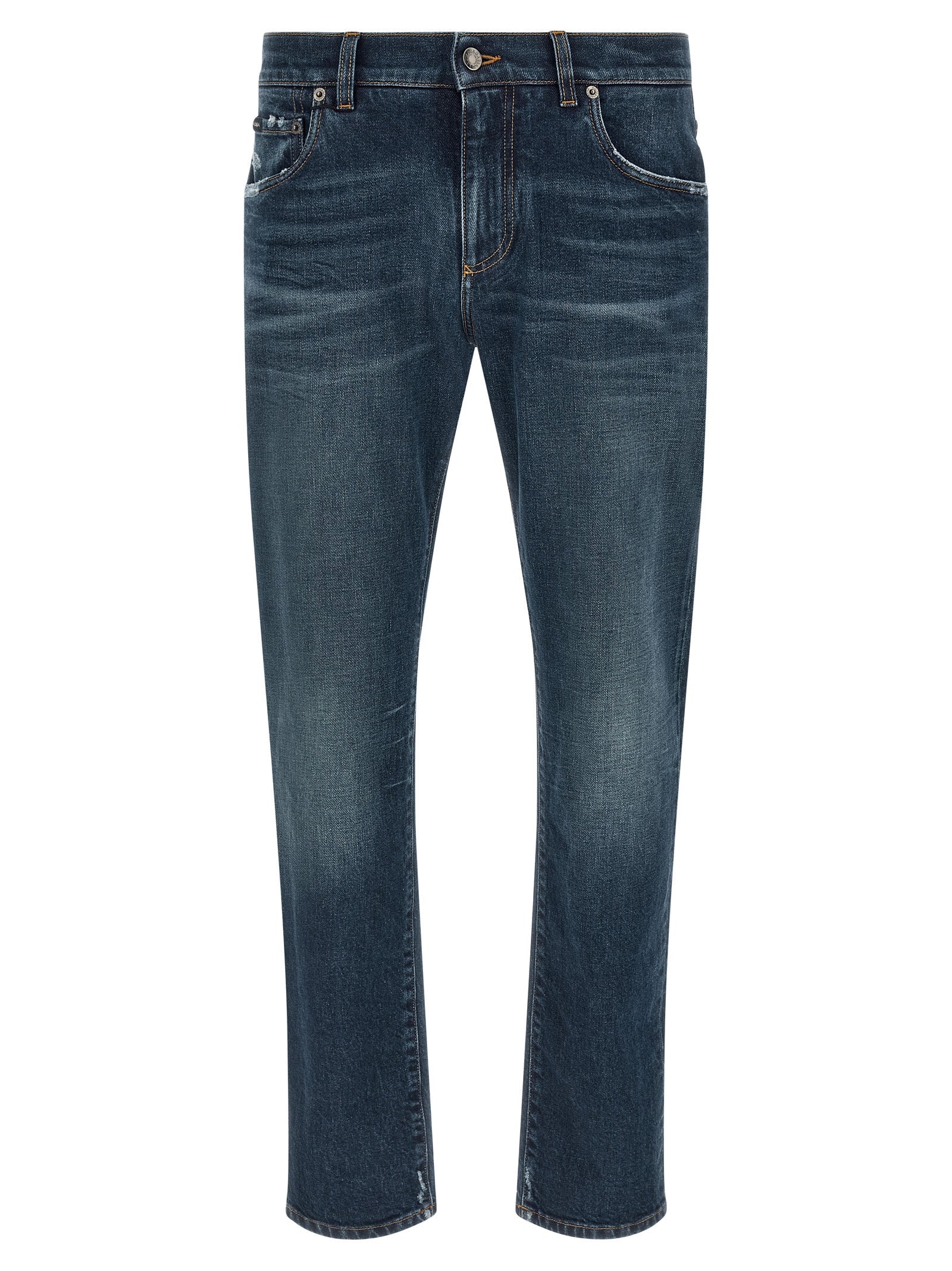 Dolce & Gabbana Blue Cotton Jeans Denim