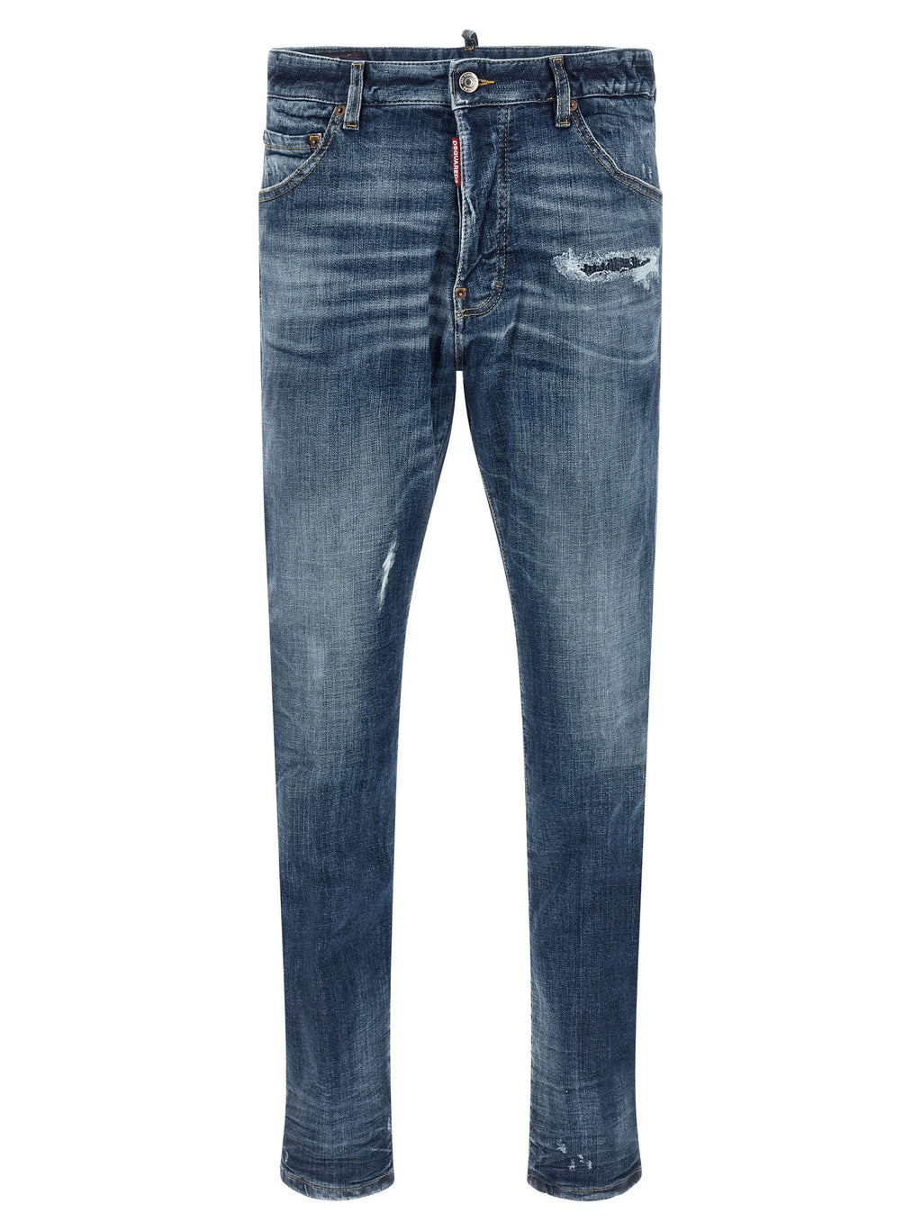 Dsquared² Blue Cotton Slim Fit Jeans