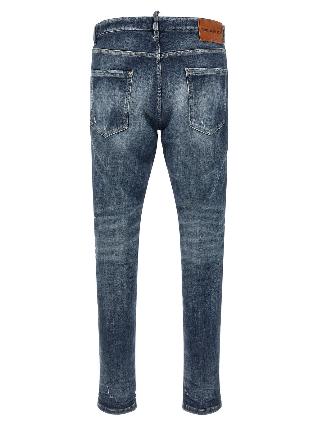 Dsquared² Blue Cotton Slim Fit Jeans