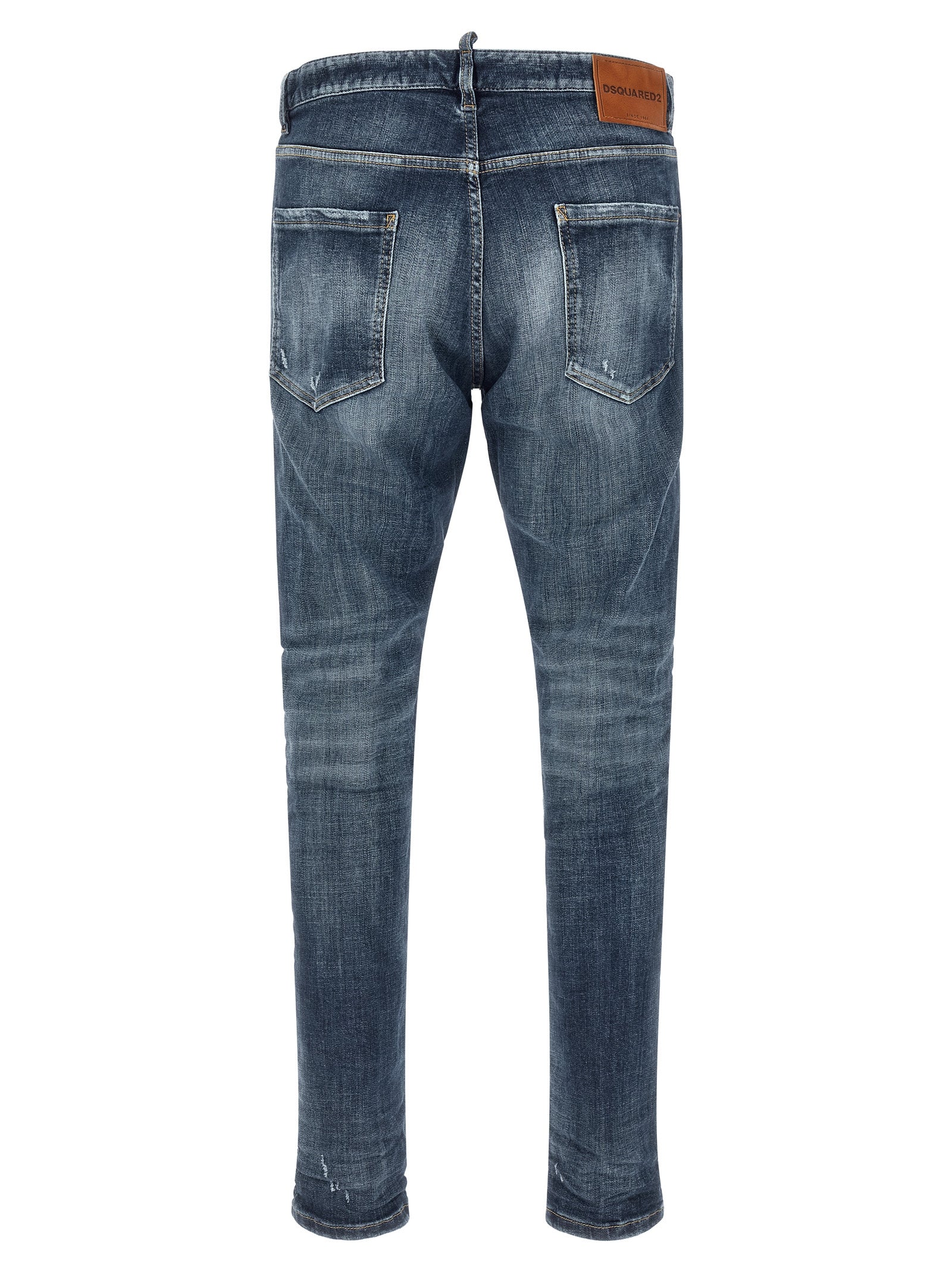 Dsquared² Blue Cotton Slim Fit Jeans