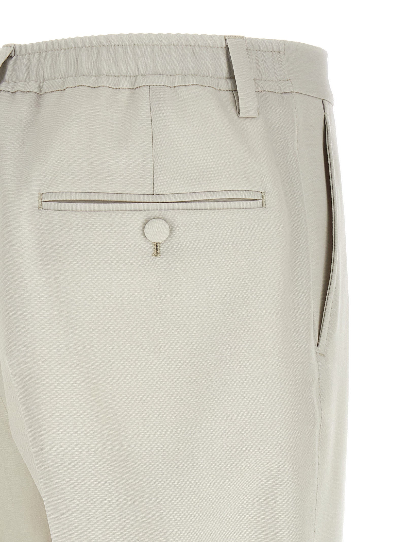 Dolce & Gabbana Beige Virgin Wool Dress Pants