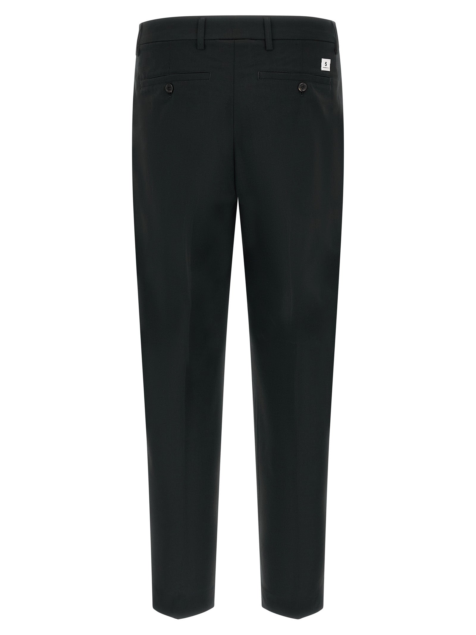 Department 5 Black Polyester Casual Pants
