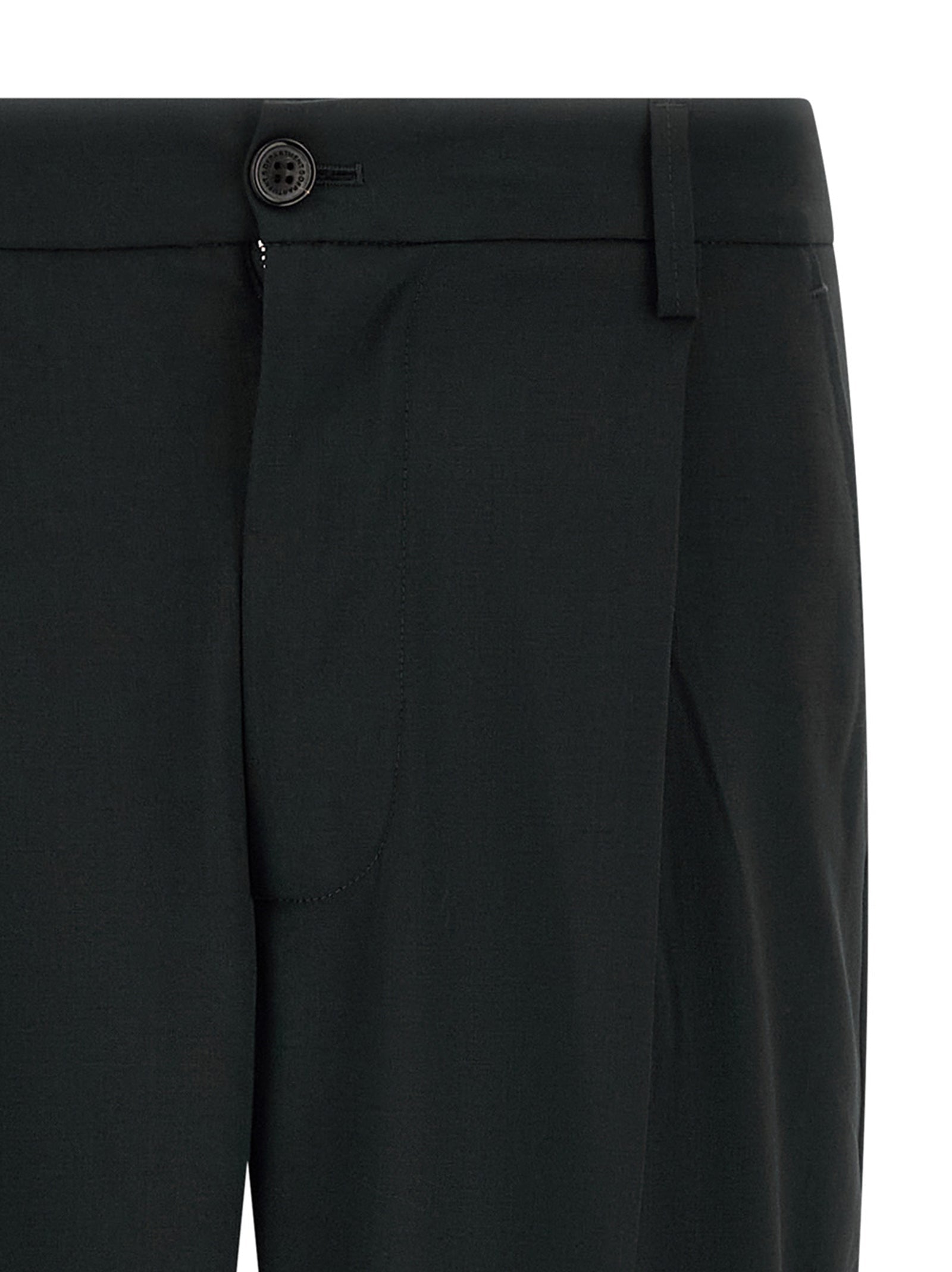 Department 5 Black Polyester Casual Pants