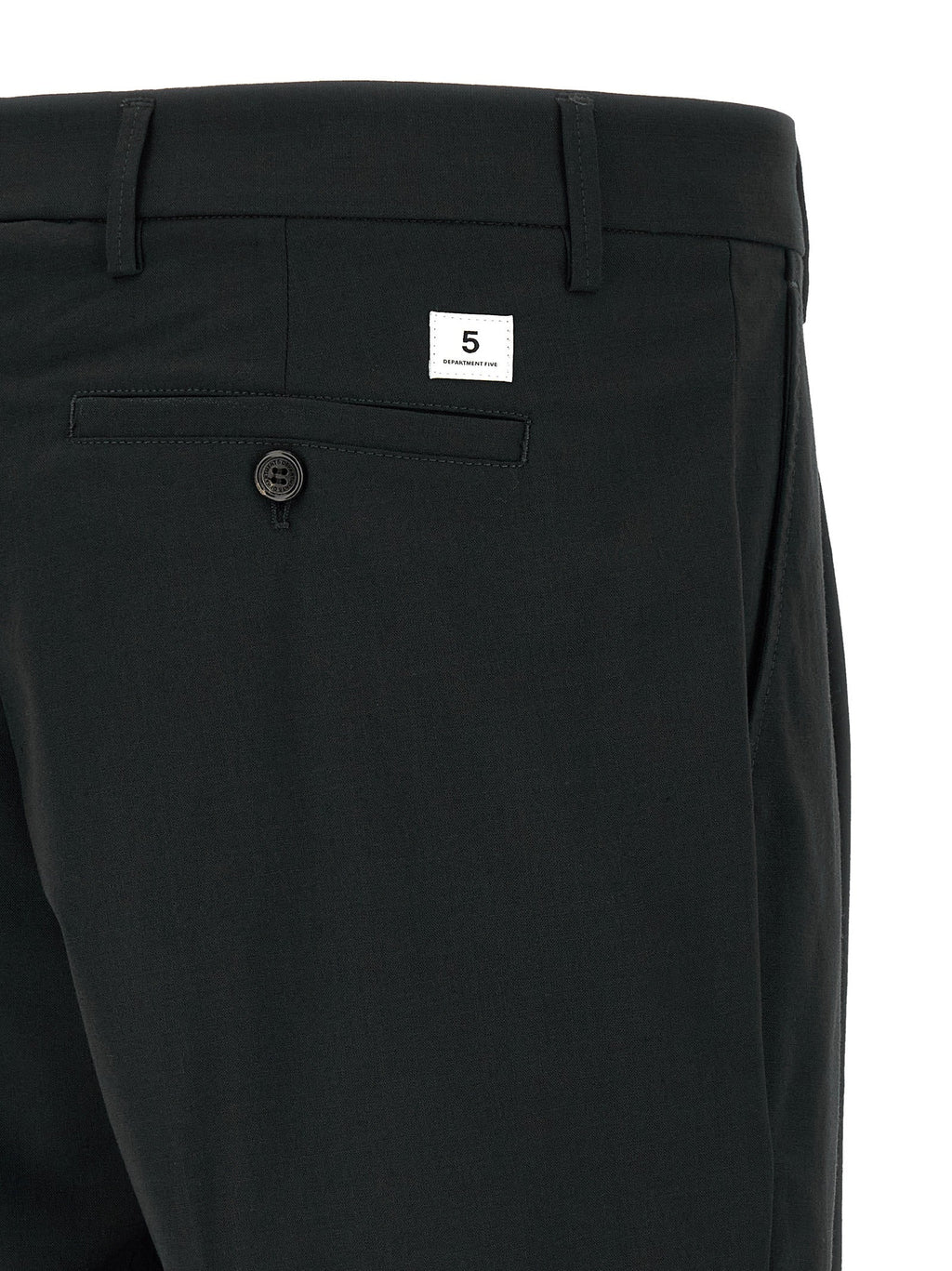 Department 5 Black Polyester Casual Pants