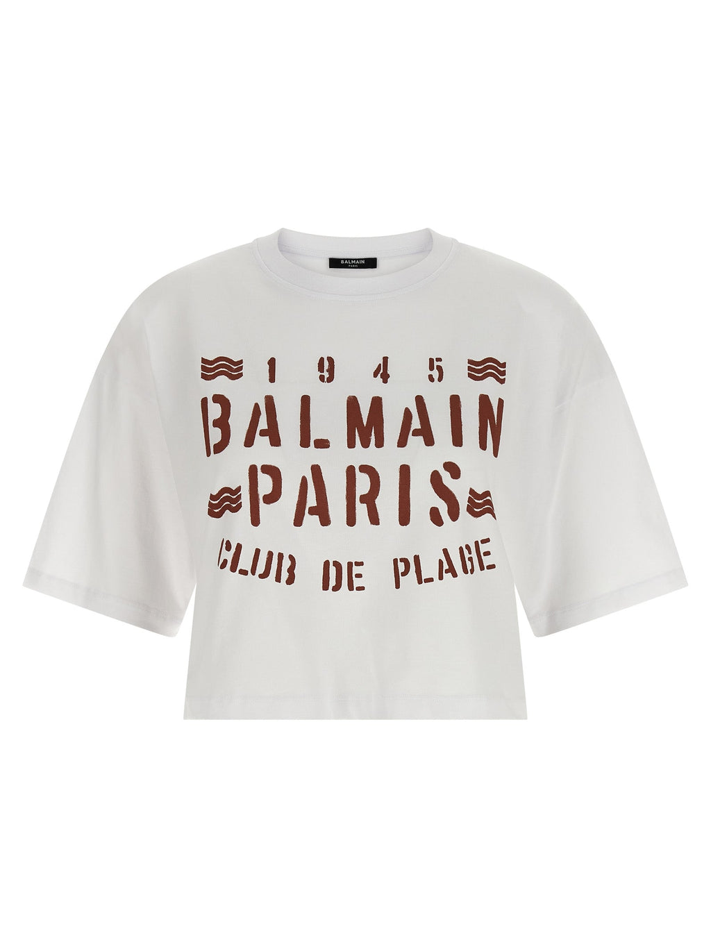 Balmain White Cotton T-Shirt
