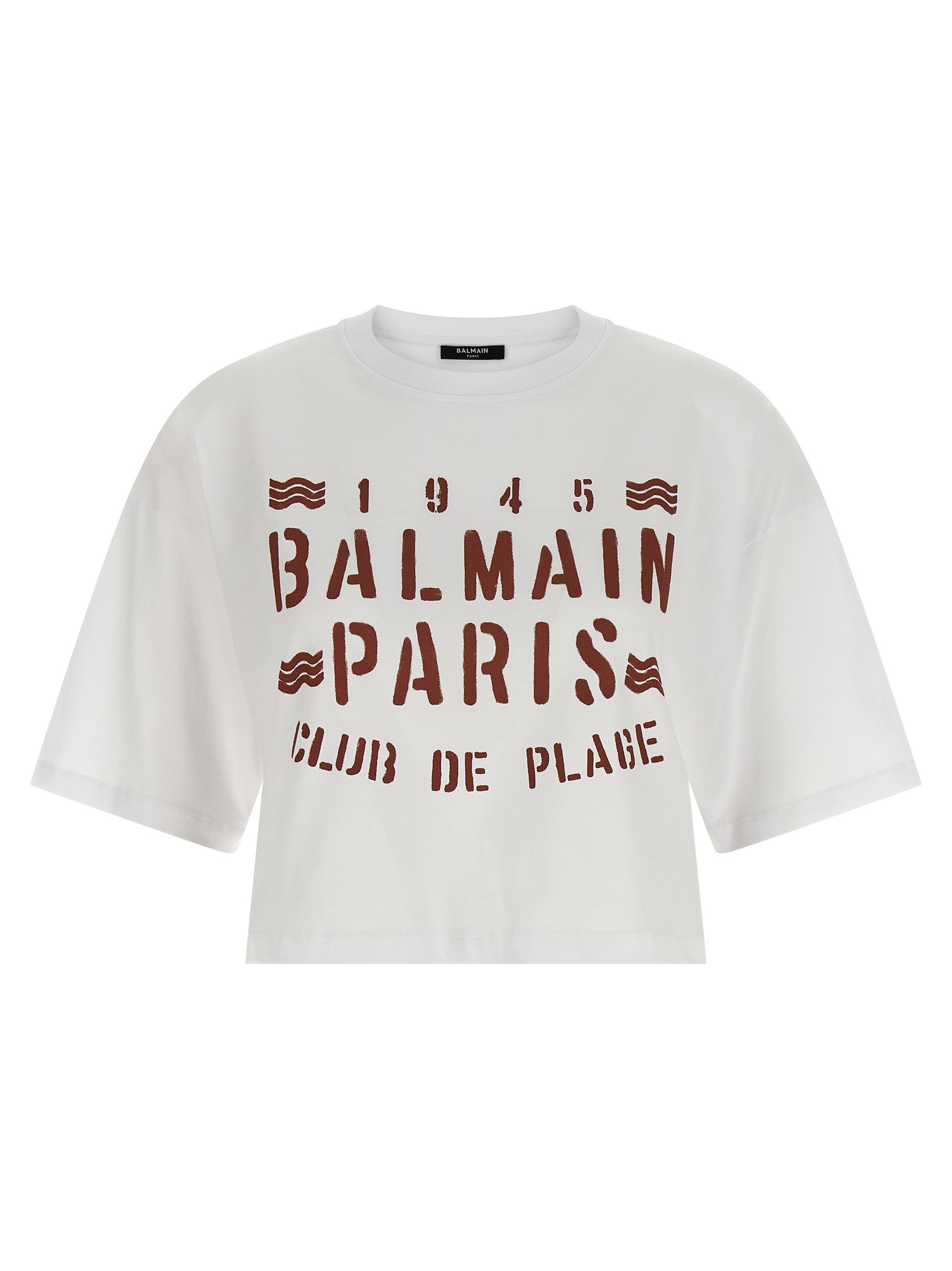 Balmain White Cotton T-Shirt