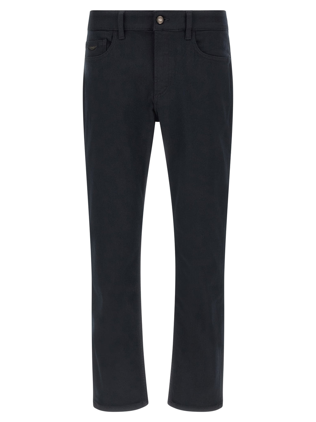 Hugo Boss Blue Polyester Straight-Leg Jeans