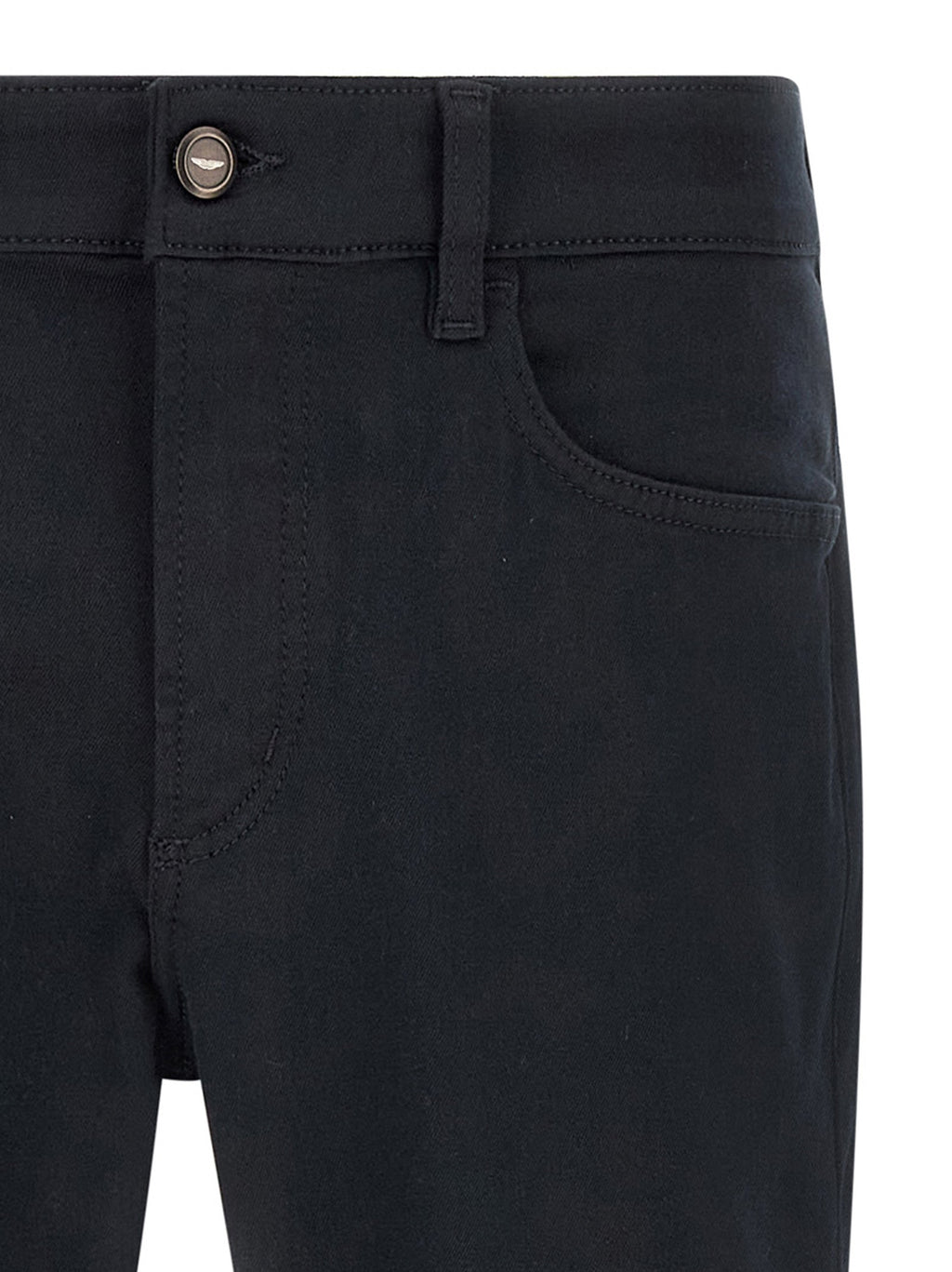 Hugo Boss Blue Polyester Straight-Leg Jeans
