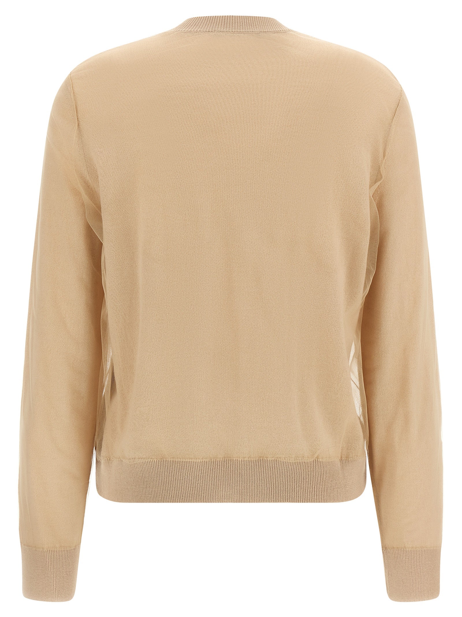Fabiana Filippi Brown Virgin Wool Cardigan