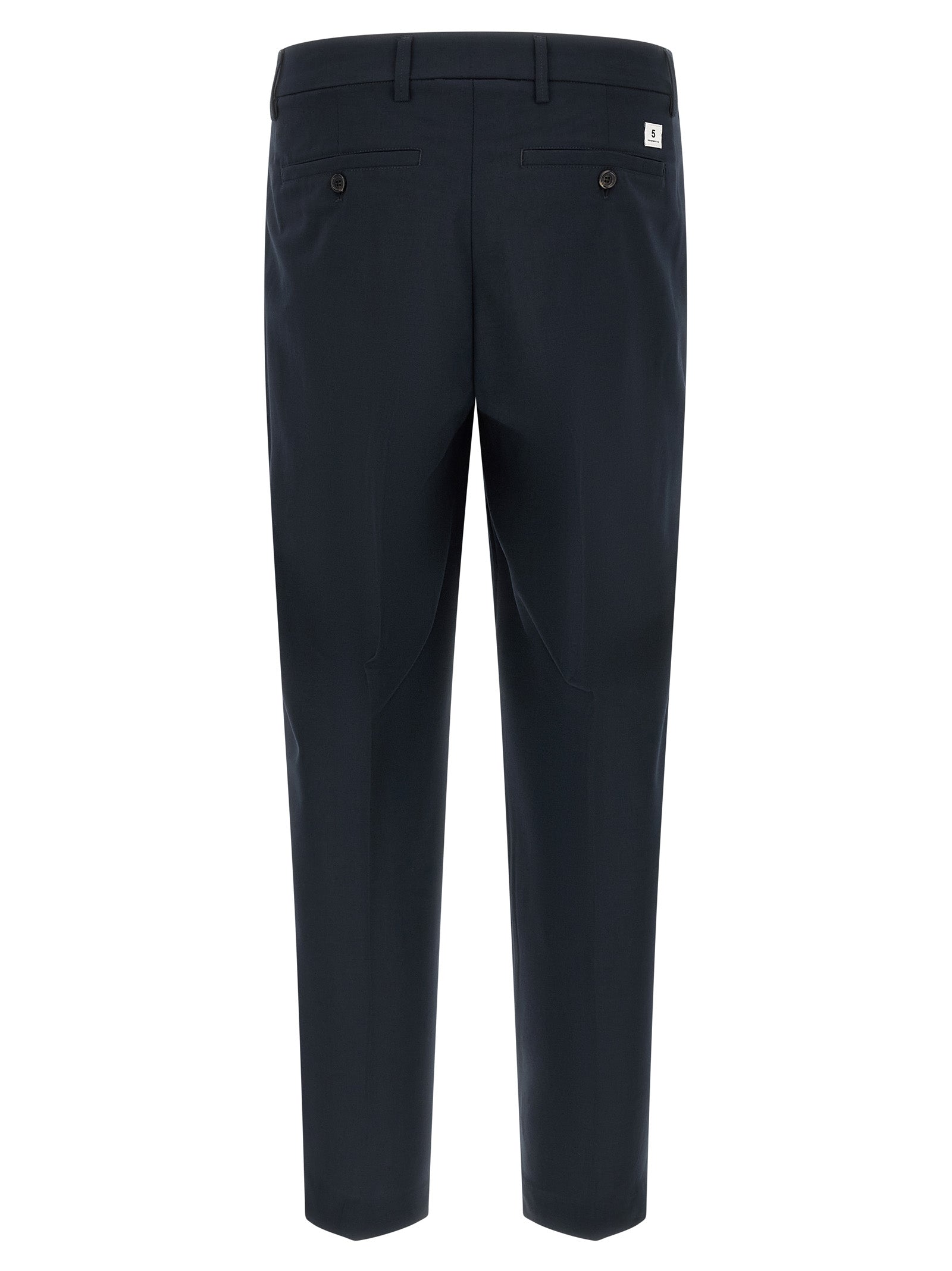 Department 5 Blue Polyester Casual Pants