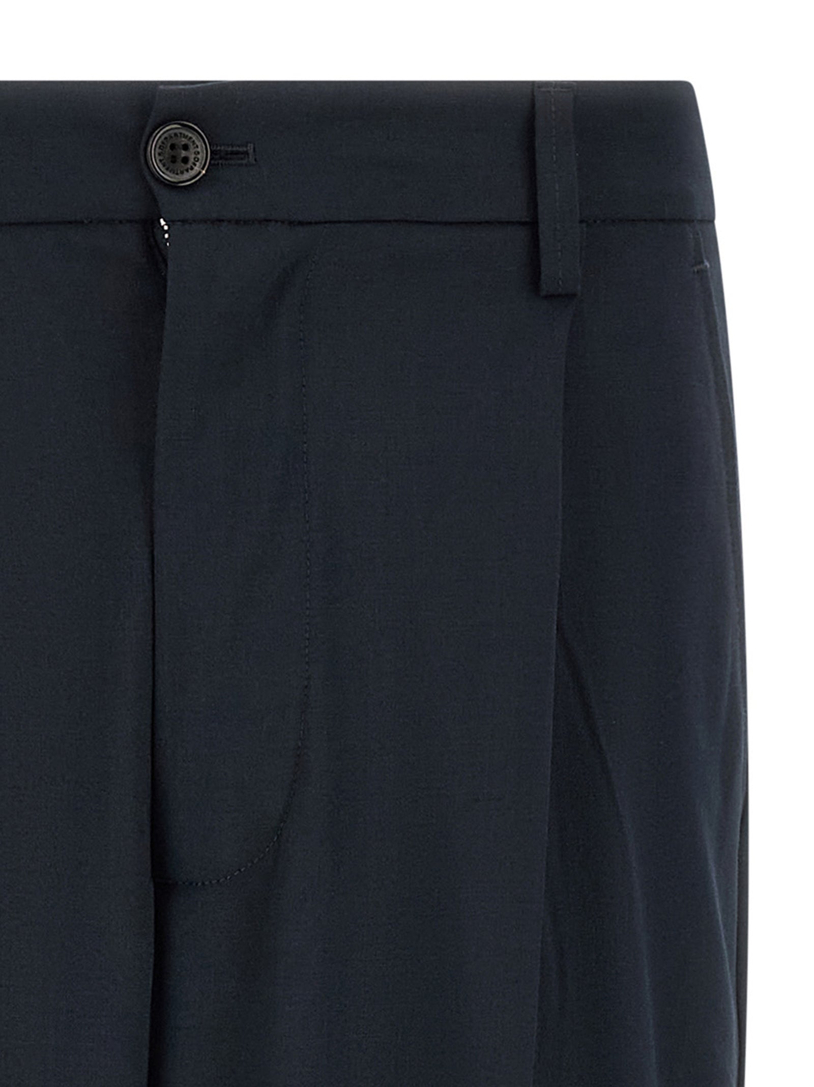 Department 5 Blue Polyester Casual Pants