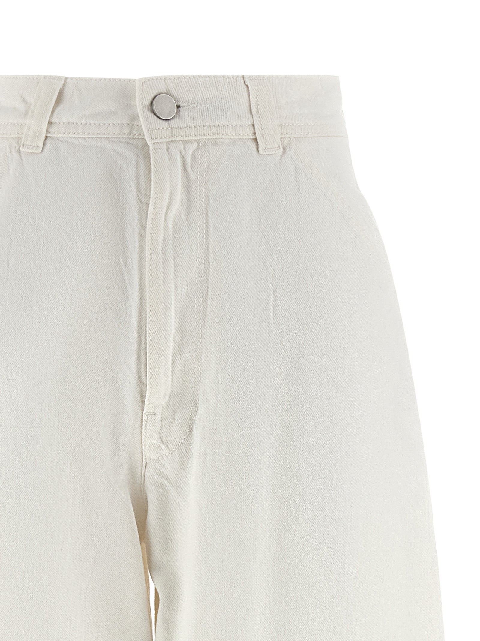 Lemaire White Cotton Jeans Denim