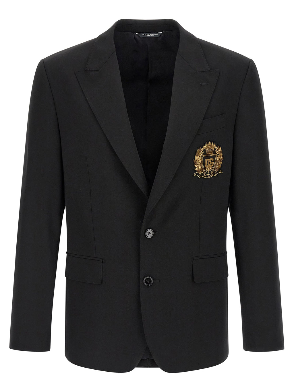 Dolce & Gabbana Black Virgin Wool Blazer