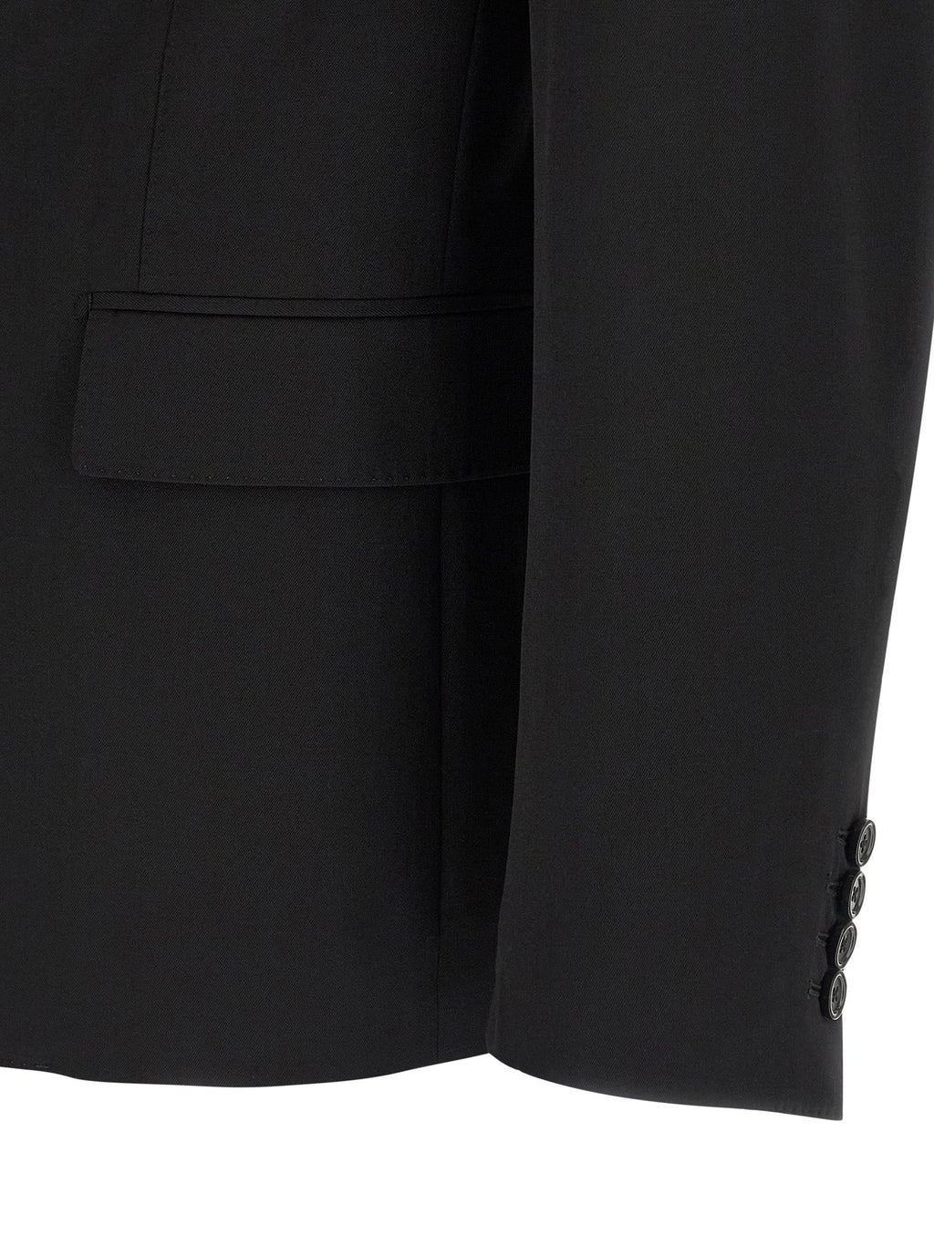 Dolce & Gabbana Black Virgin Wool Blazer