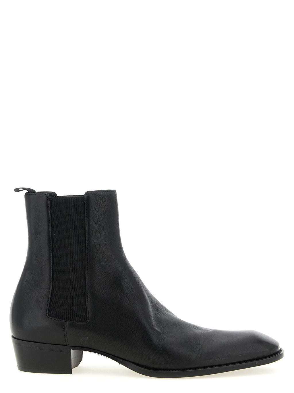 Saint Laurent Black Calfskin Chelsea Boots