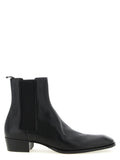 Saint Laurent Black Calfskin Chelsea Boots
