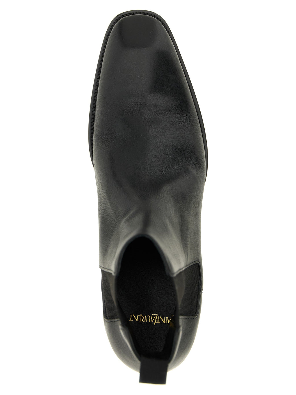 Saint Laurent Black Calfskin Chelsea Boots