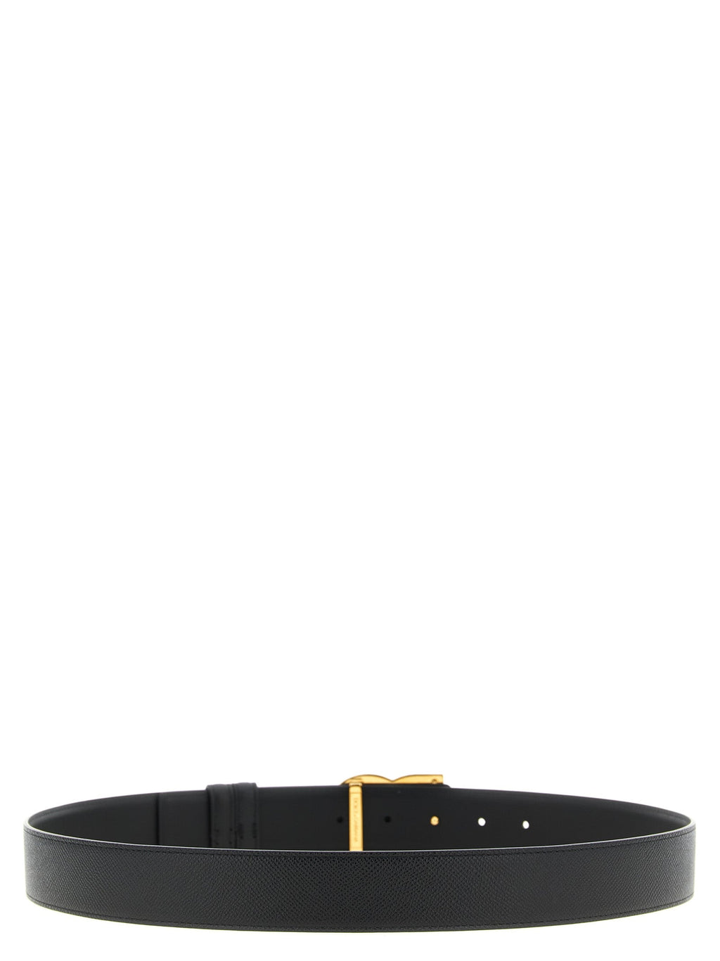 Dolce & Gabbana Black Calfskin Regular Belt
