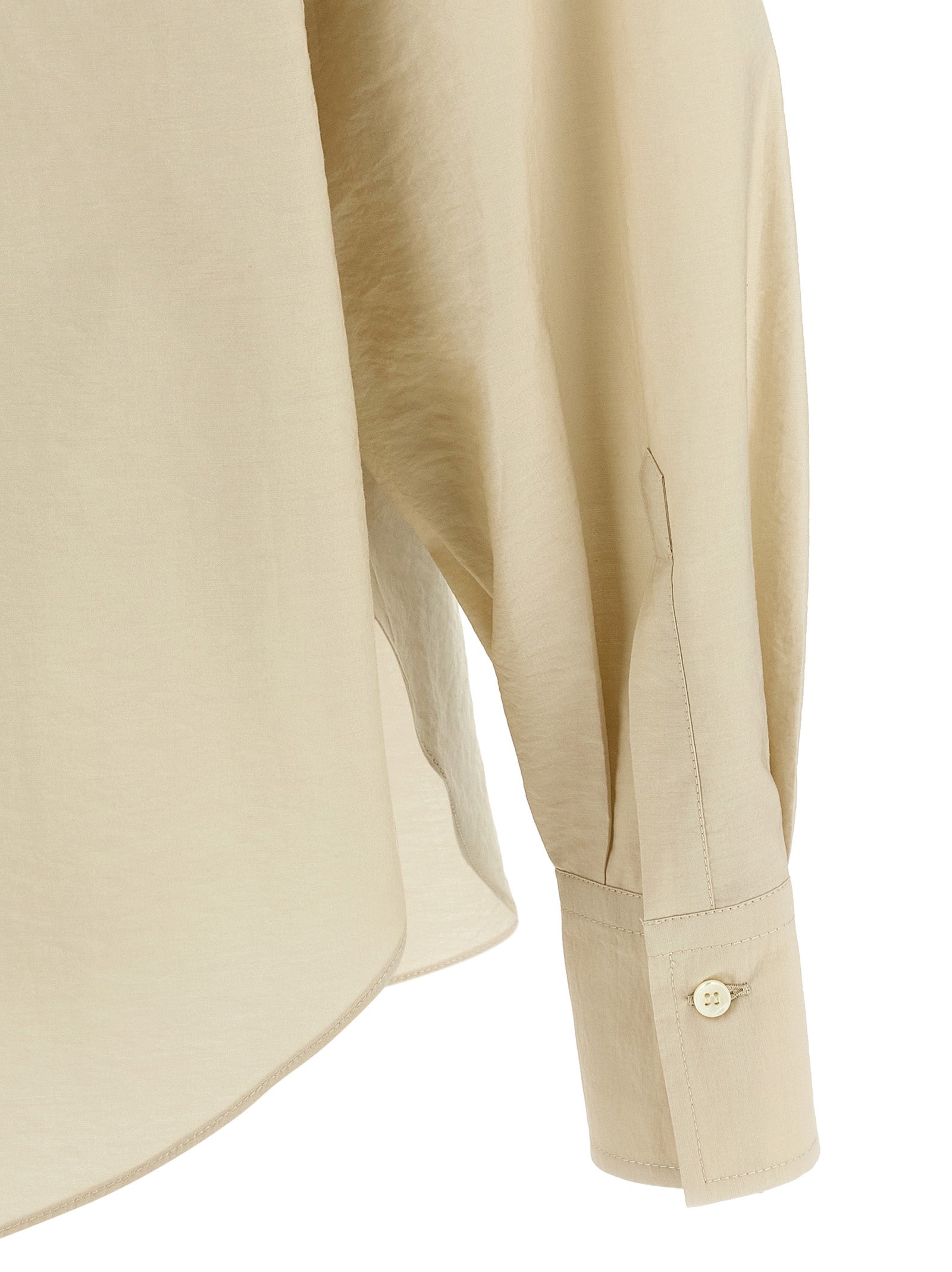Brunello Cucinelli Beige Cotton Blouse