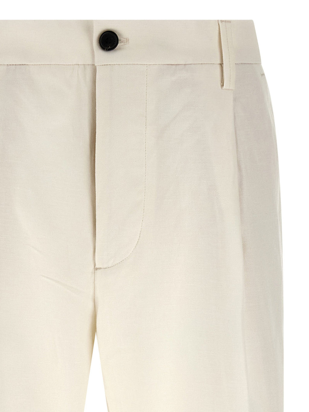Department 5 White Cotton Casual Pants