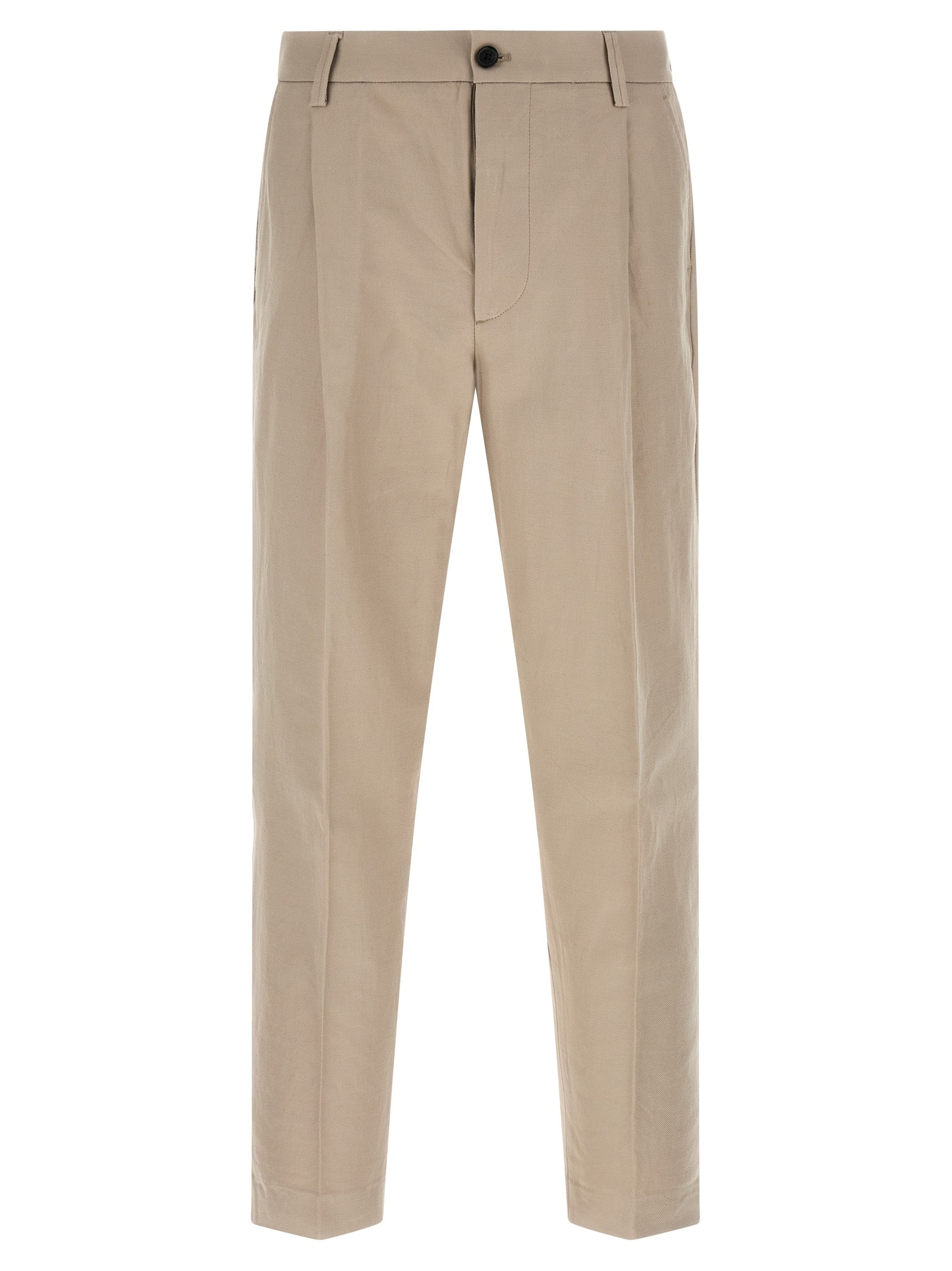 Department 5 Beige Cotton Casual Pants