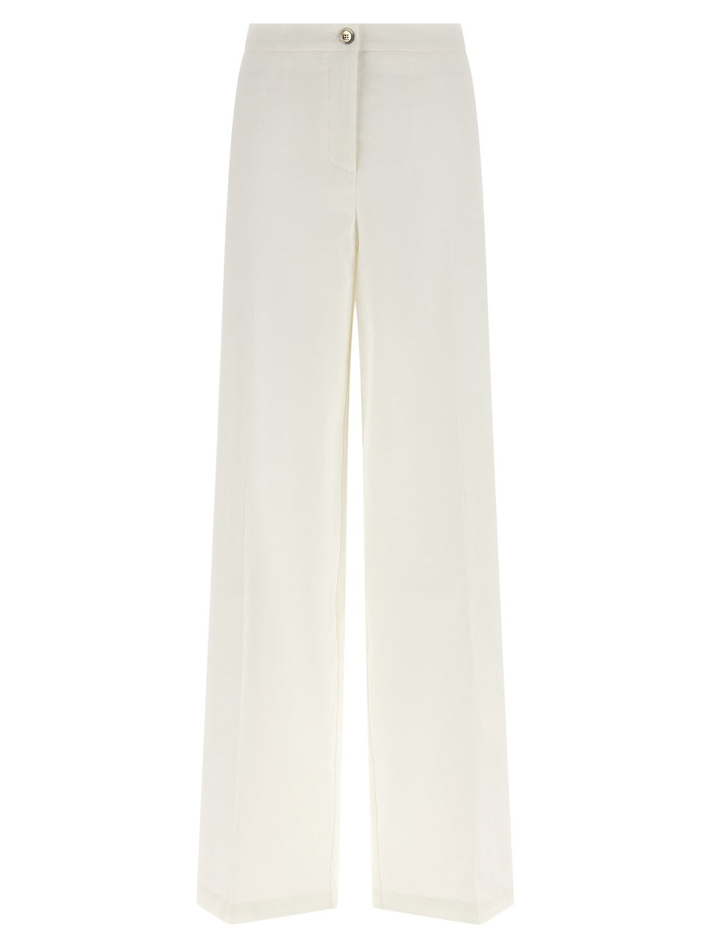 PINKO White Linen Casual Pants