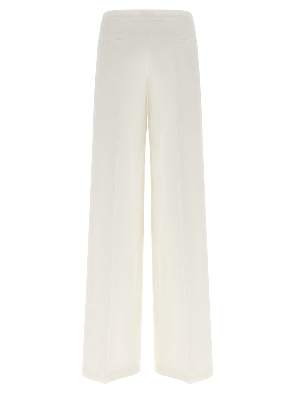 PINKO White Linen Casual Pants