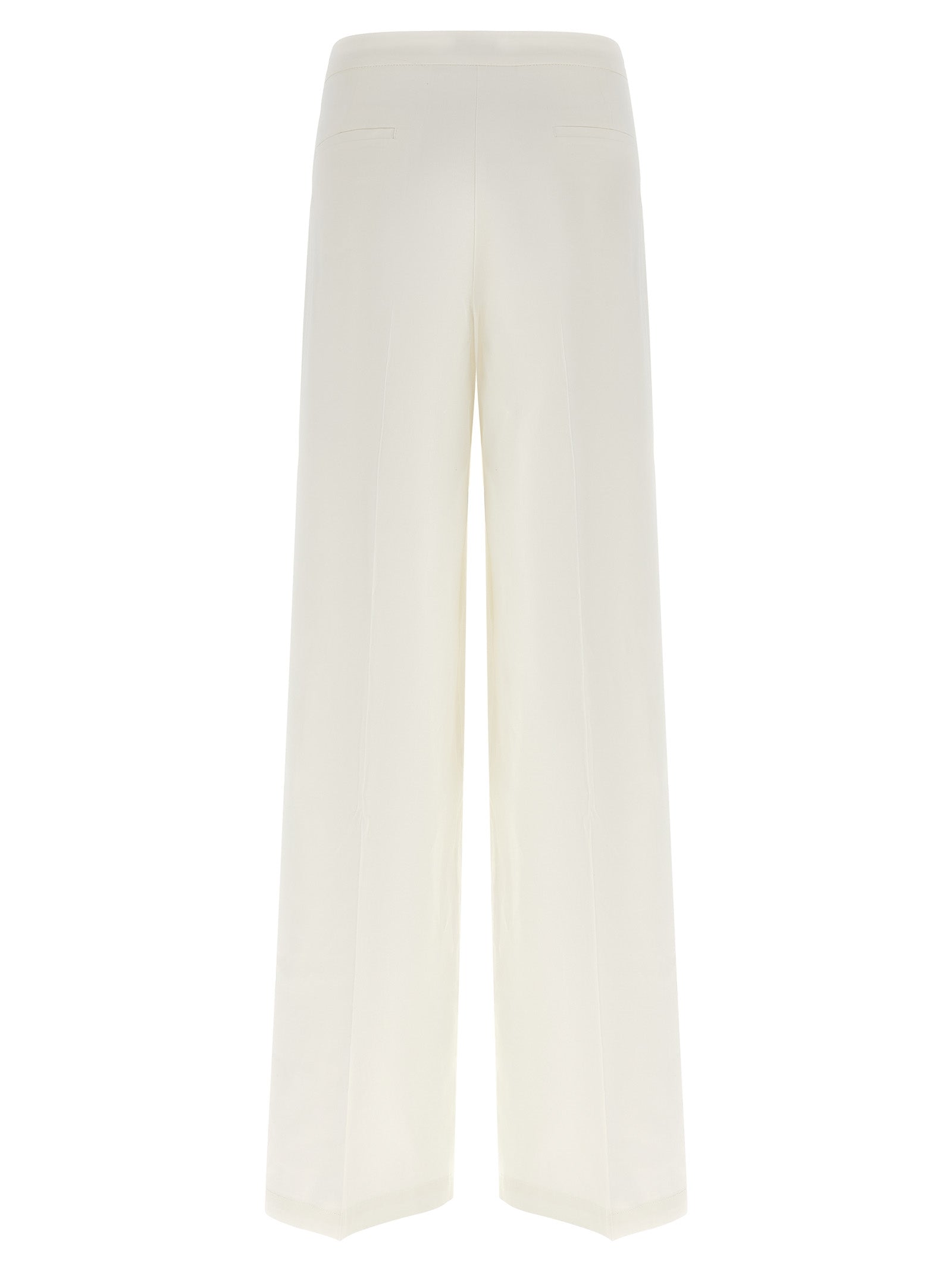 PINKO White Linen Casual Pants