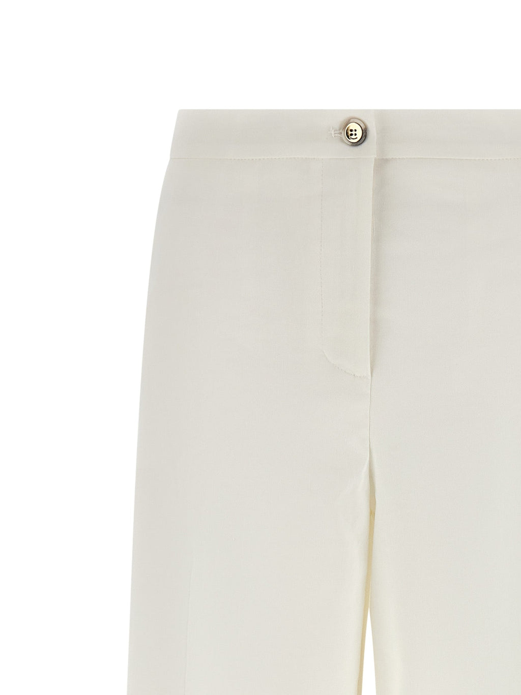 PINKO White Linen Casual Pants
