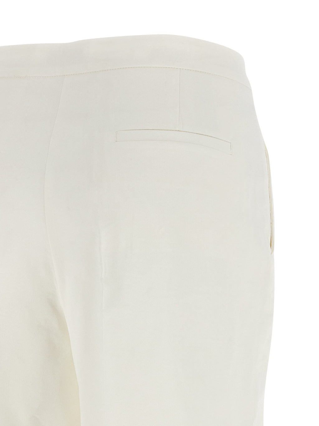 PINKO White Linen Casual Pants