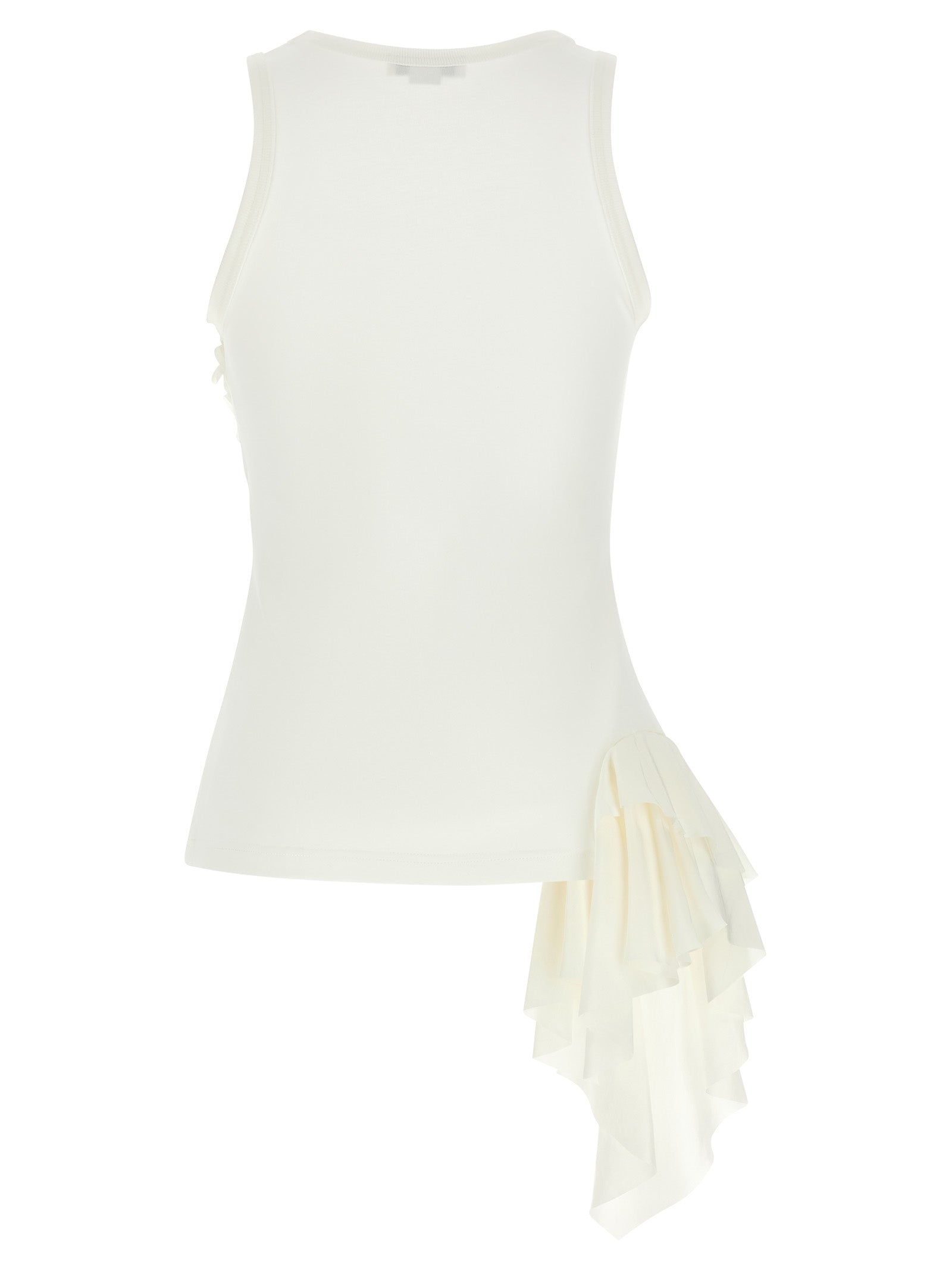 Alexander McQueen White Cotton Tank Tops