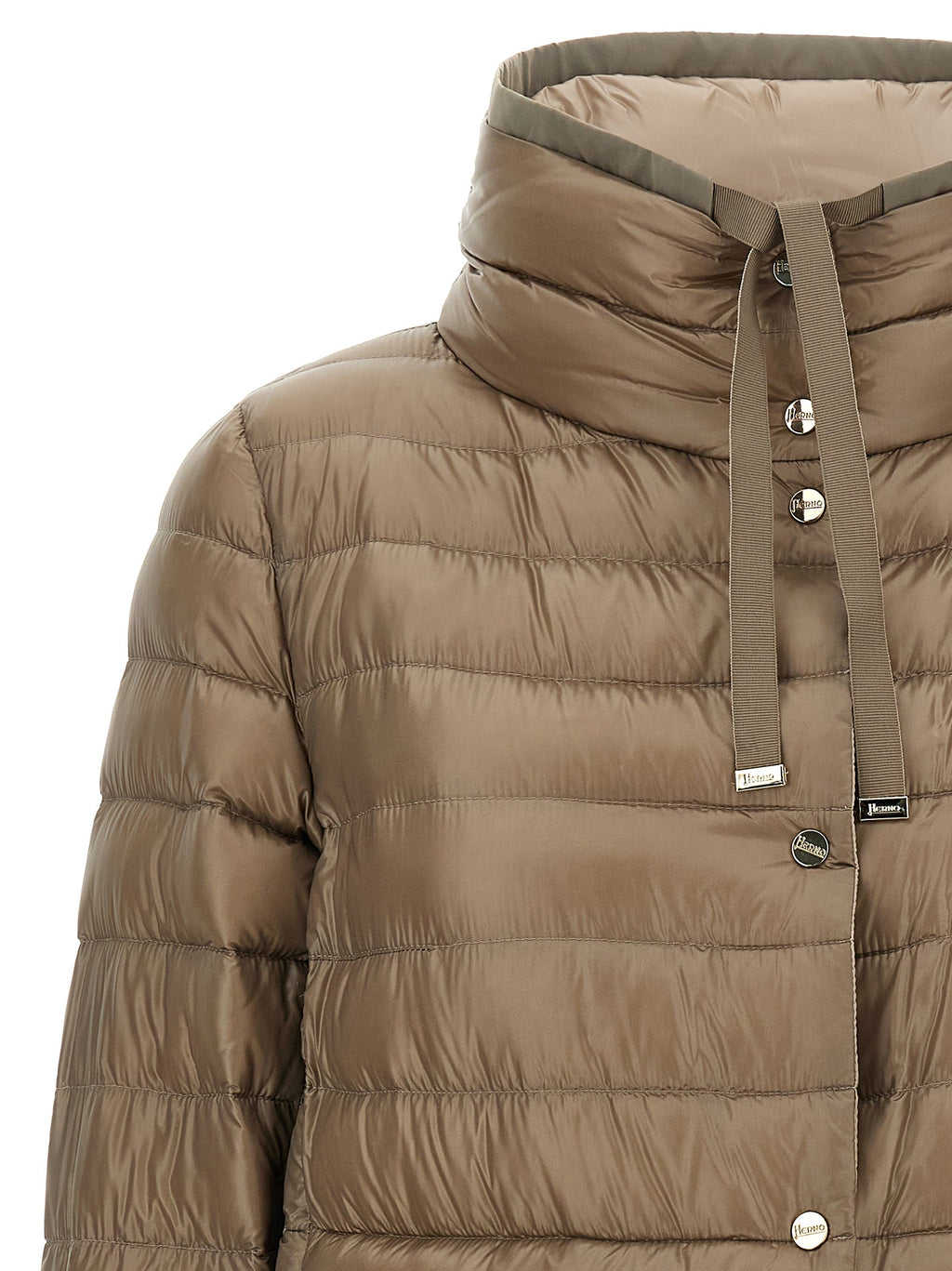 Herno Brown Polyamide Full-Length Jacket