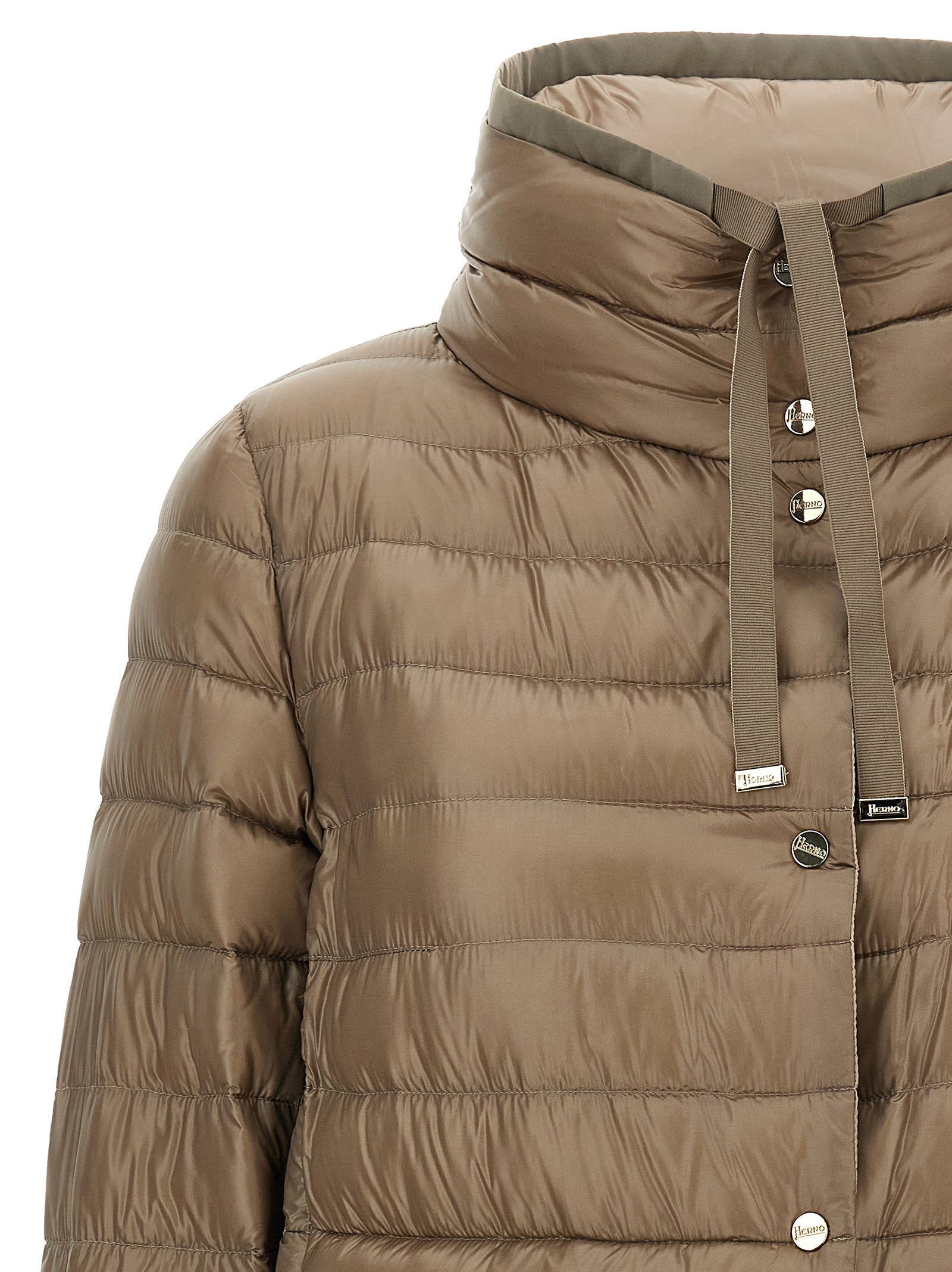 Herno Brown Polyamide Full-Length Jacket