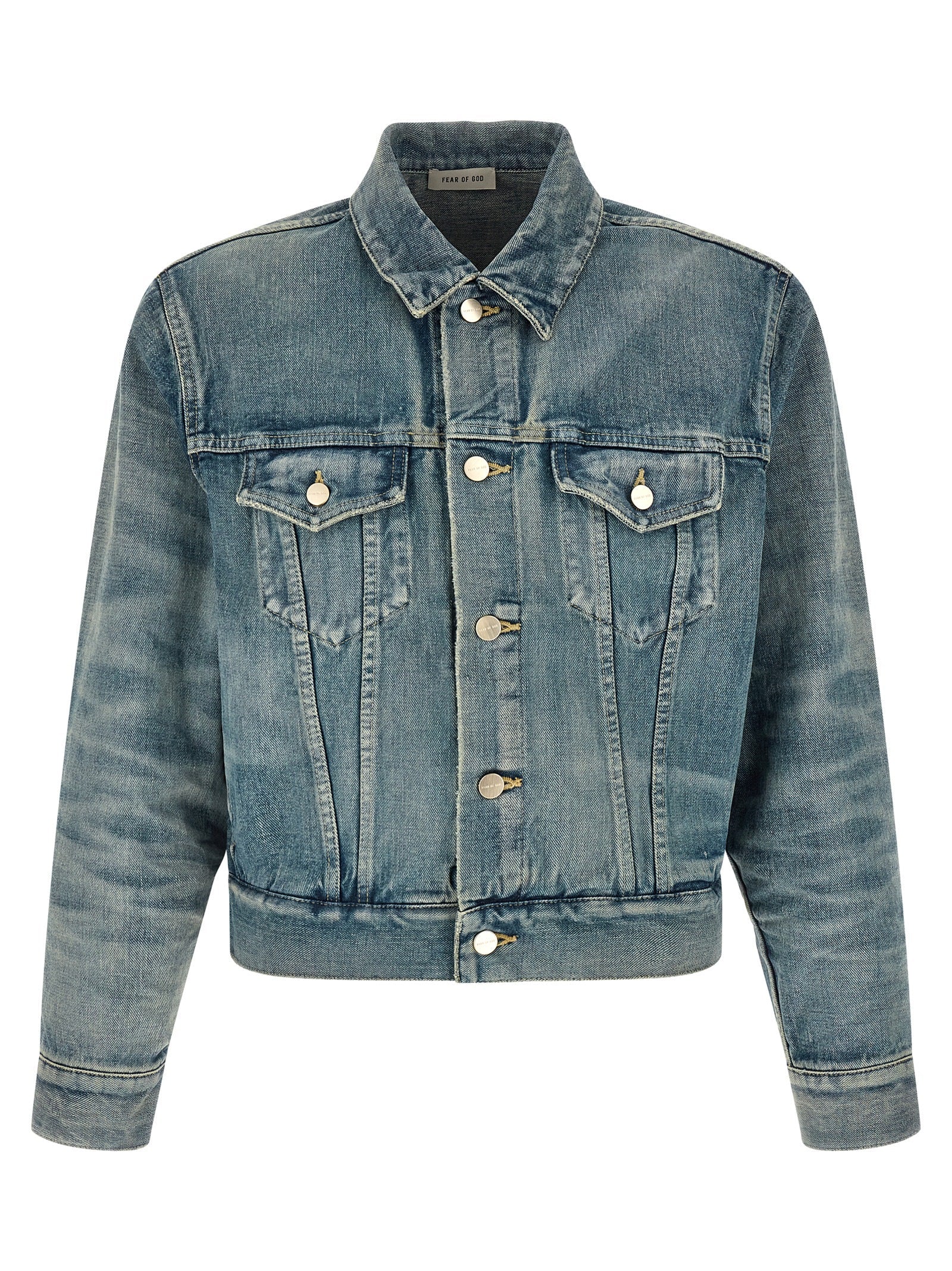 Fear Of God Blue Cotton Denim Jacket