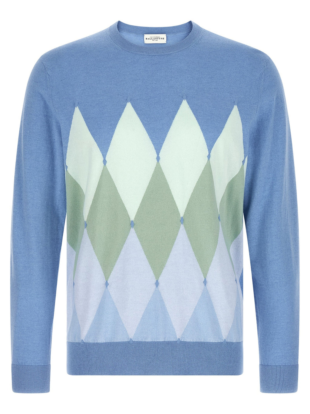 Ballantyne Blue Cotton Cardigan